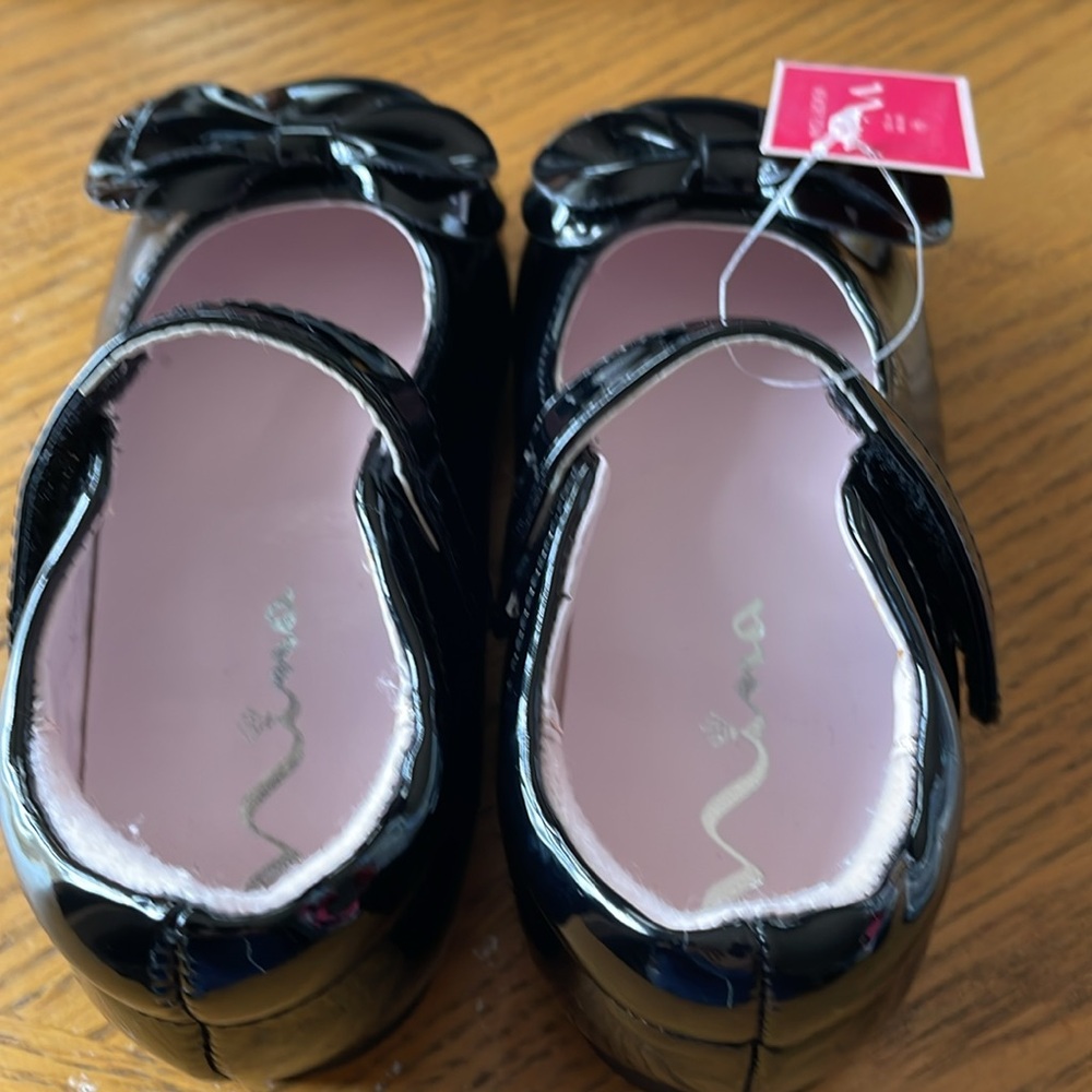 Nina Toddler Girls Decorative Bow Krista Dress Shoes Size 7 Excellent LIKE NEW - Picture 2 of 10